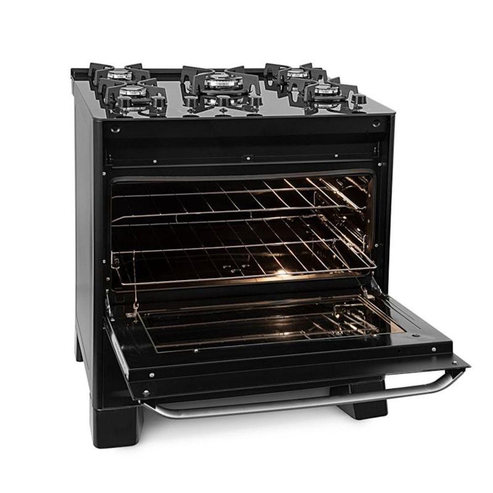 Fogão Best Glass 5 Queimadores Preto Bivolt Fgvbg510pt Suggar Bivolt - 3