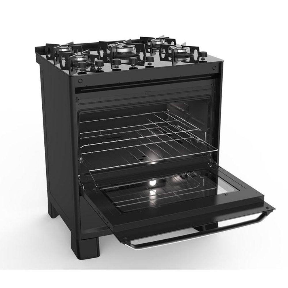 Fogão Best Glass 5 Queimadores Preto Bivolt Fgvbg510pt Suggar Bivolt - 5