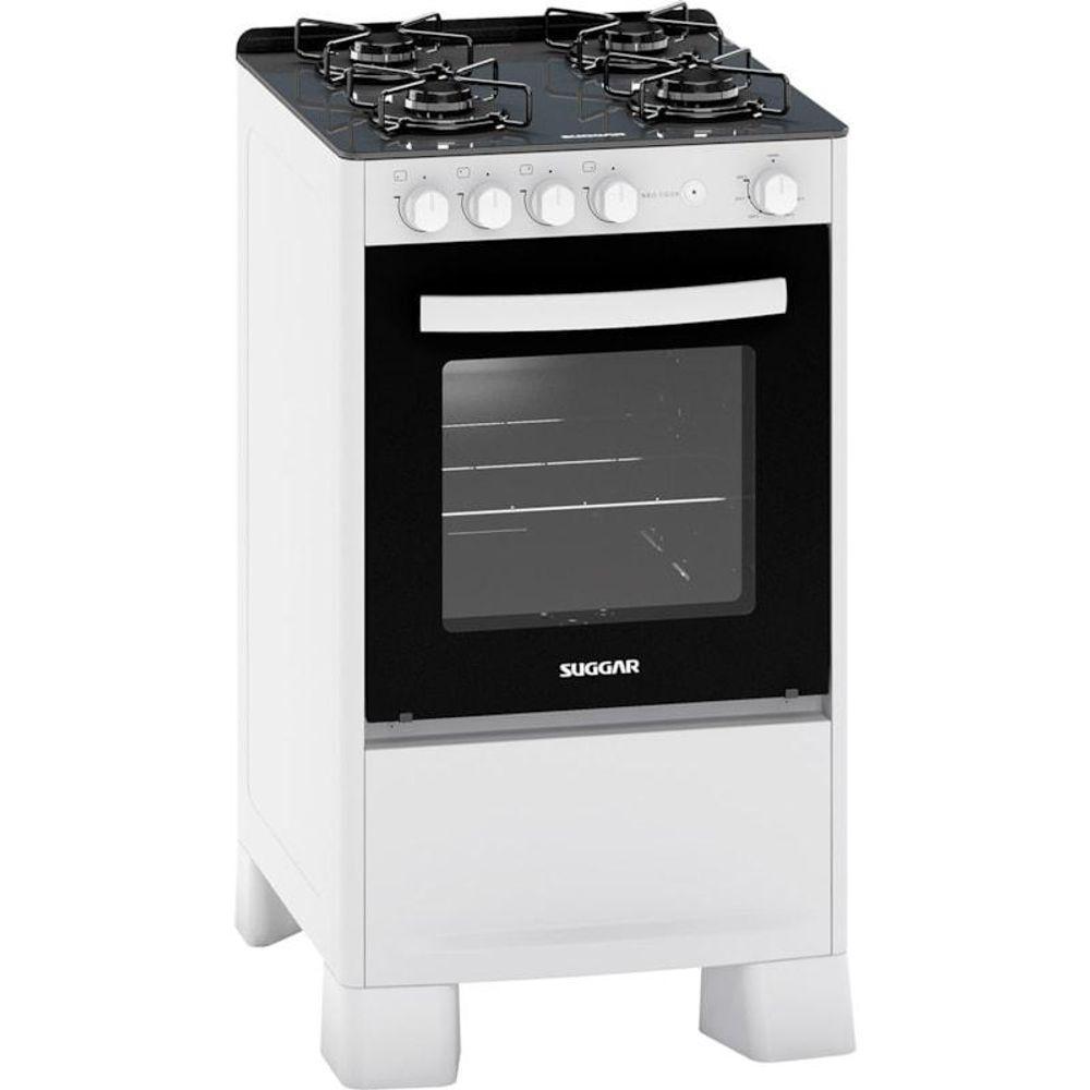 Fogão De Piso Neo Cook Mesa De Vidro 4 Queimadores Suggar Bivolt - 1