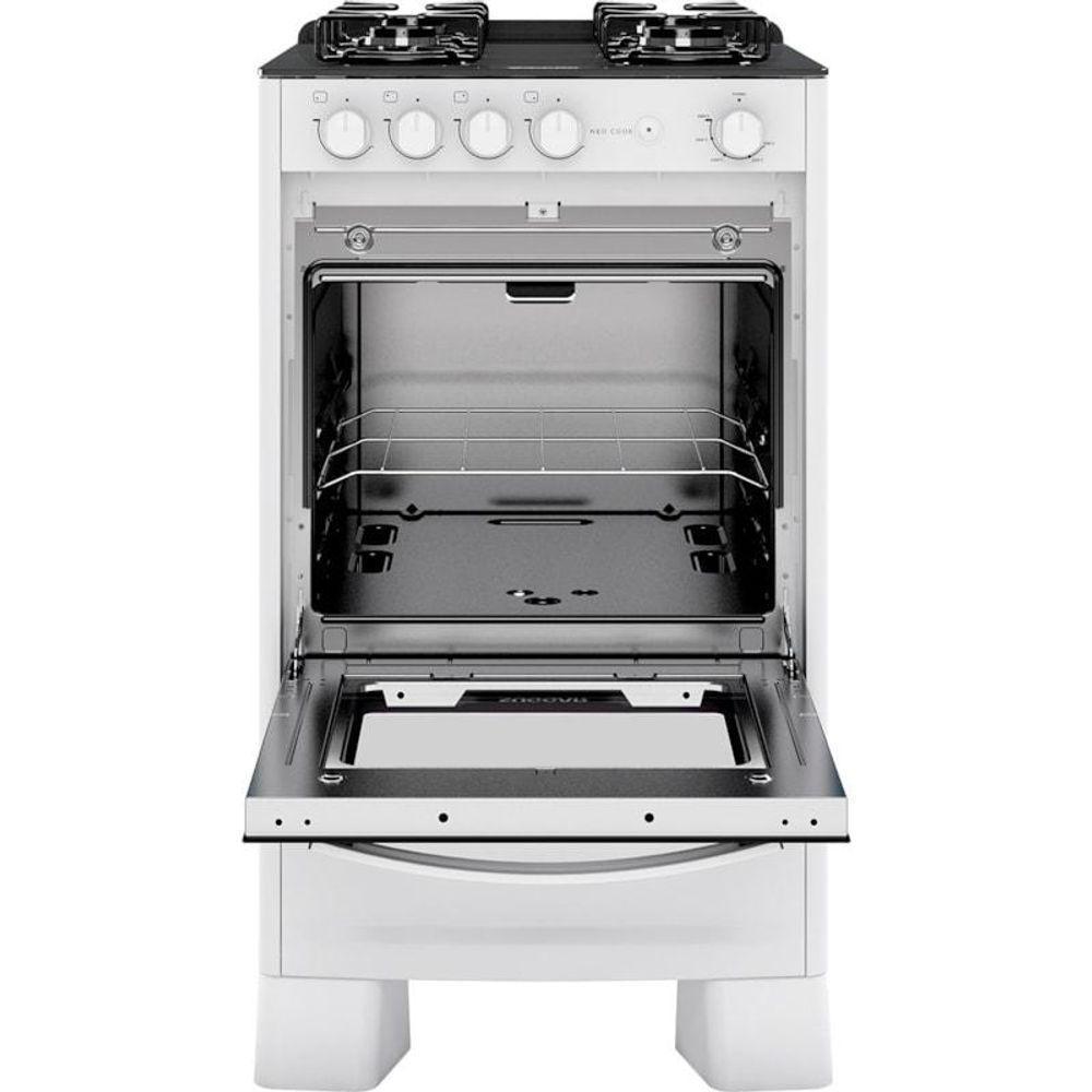 Fogão De Piso Neo Cook Mesa De Vidro 4 Queimadores Suggar Bivolt - 5
