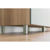 Cozinha Modulada Nesher Marquesa 5 Peças (3aéreos+2balcões) C5p35 Nature-verde-nesher - 3