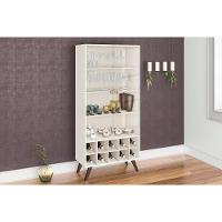 Cristaleira De Cozinha Rt 3150 C- 2 Portas De Vidro 80cm Off White - Movelbento - 1