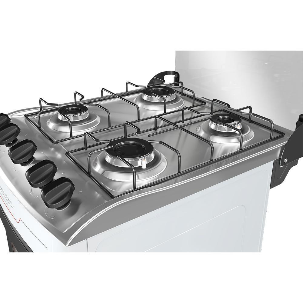 Fogão Mueller 4 Bocas Com Mesa Inox E Acendimento Automático Total Branco Mfi4bf Bivolt - 9