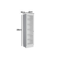 Cristaleira De Cozinha évora Ph 3126 C- 1 Porta C- Vidro 60cm Branco - Herval