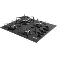 Fogão De Mesa Cooktop 4 Bocas Vidro Preto à Gás Fg4304avp Bivolt - 3