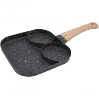 Frigideira 3 Em 1 Antiaderente P- Ovos 3 Divisórias, Uniforme, P- Gás E Indução - 1