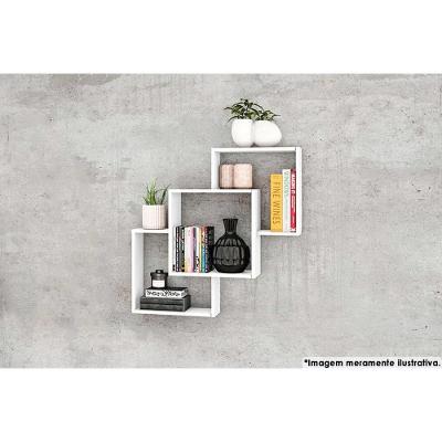 Cubo Decorativo Sala Estar Nicho Am 3080 Branco - Movelbento
