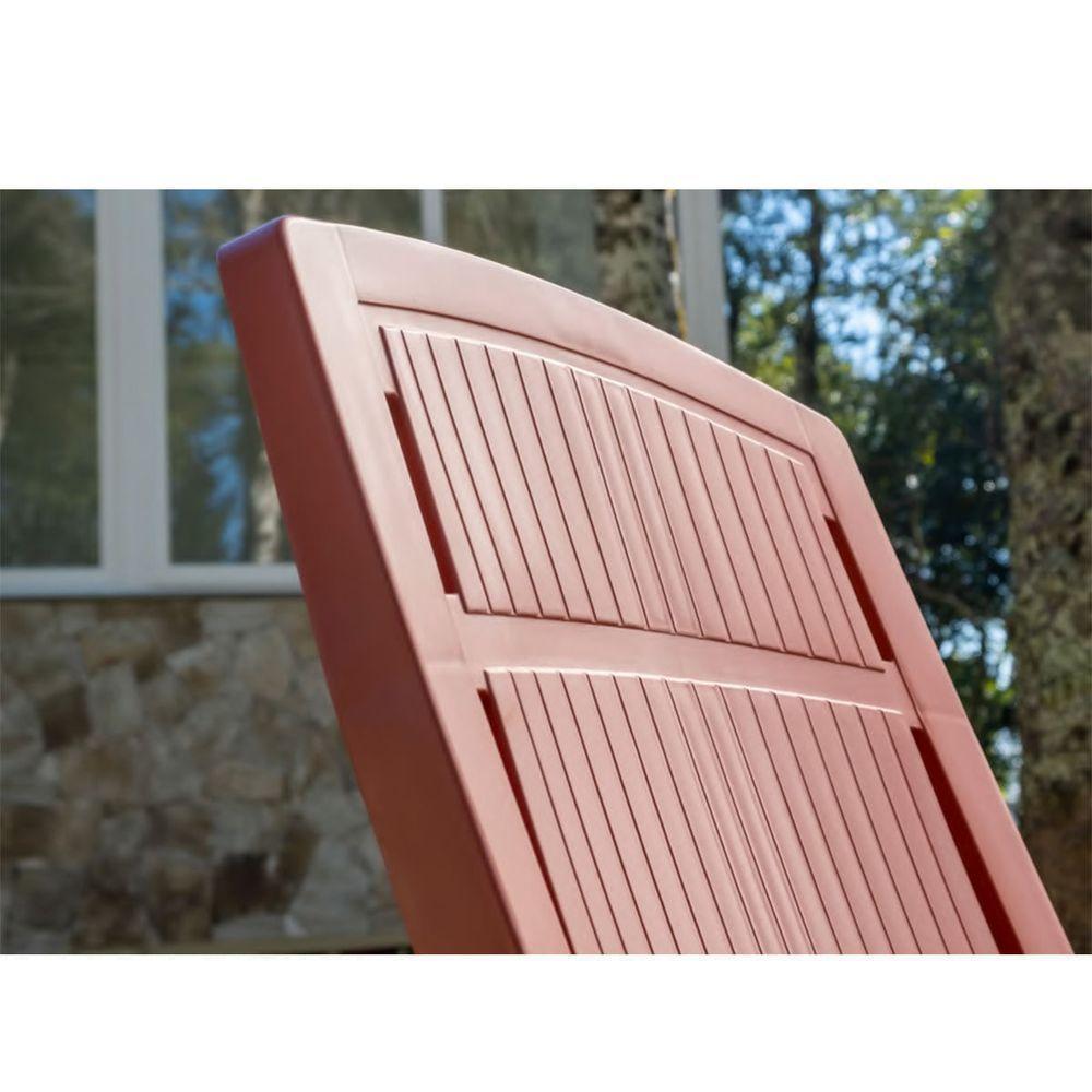 Espreguiçadeira Sole Reclinável Grafite Em Polipropileno Com Proteção Uv Pisani - 8