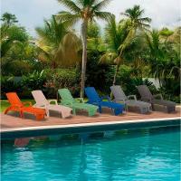 Espreguiçadeira Sole Reclinável Grafite Em Polipropileno Com Proteção Uv Pisani - 10