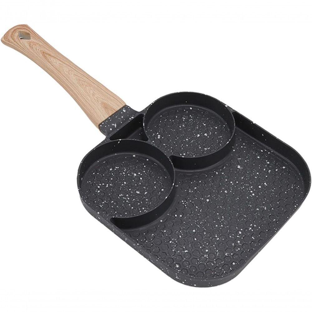 Frigideira Antiaderente 3 Em 1 C- Divisórias P- Ovos, Omelete E Grelhados 3 Seções - 1