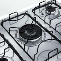 Fogão 5 Bocas Dako Com Mesa Inox Supreme Tripla Chama Bivolt