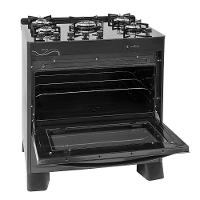 Fogão 5 Bocas Suggar Mesa De Vidro Automático Neo Glass Preto Bivolt - 2