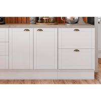 Cozinha Modulada Carraro Bella 9 Peças (2aéreos+2balcões+5complementos) C9p60 Branco-carraro - 6