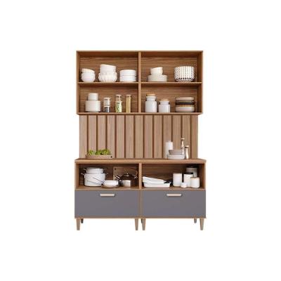 Cozinha Modulada Mgm Bella 6 Peças S- Portas (2aéreos+2balcões+2complementos) C6p81 Freijo-titanium-mgm