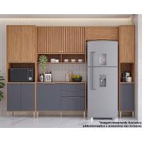 Cozinha Modulada Mgm Divina 5 Peças (2aéreos+1balcão+2paneleiros) Cz004 Freijo-titanium-mgm - 1