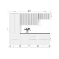 Cozinha Modulada Nesher Marquesa Rainha E 5 Peças (2aéreos+2balcões+1paneleiro) C5p110 Nature-branco-nesher - 3