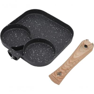 Frigideira 3 Em 1 Antiaderente P- Café Da Manhã Resistente Ao Calor, P- Gás E Indução