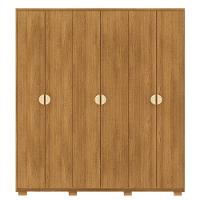 Guarda Roupa Casal 6p 4g Nor 203 Cm 10109 Nature Vlr Nature - 1