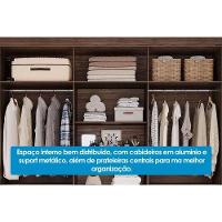 Guarda Roupa Casal 6 Portas E 6 Gavetas C- Pés Cecilia Cinamomo-off White - Panan - 2