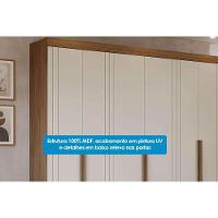 Guarda Roupa Casal 6 Portas E 6 Gavetas C- Pés Cecilia Cinamomo-off White - Panan - 3