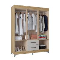 Guarda Roupa Casal Com 6 Portas E 2 Gavetas Atenas Poquema Damasco-off White - 5