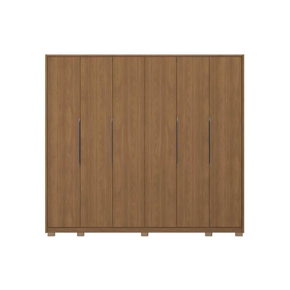 Guarda Roupa Casal 6 Portas E 4 Gavetas C- Pés Cb03t581 Canela - Kappesberg - 3