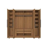 Guarda Roupa Casal 6 Portas E 4 Gavetas C- Pés Cb03t581 Canela - Kappesberg - 6