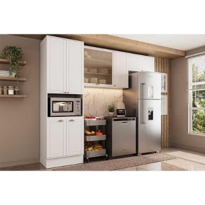 Cozinha Modulada Carraro Bella 3 Peças (2aéreos+1paneleiro) C3p27 Branco-carraro