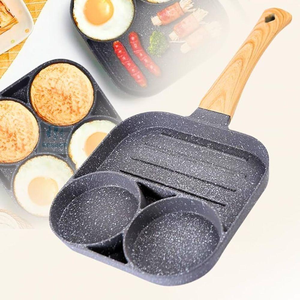 Frigideira De Ferro Fundido P- Ovos Fundo Plano P- Fritar Ovo, Panqueca E Mais - 1