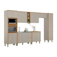 Cozinha Completa Allure 7 Peças (3aéreos+2balcões+1paneleiro+1torrequente) Cp22 Jequitiba-gris Fosco - Linea Brasil - 8
