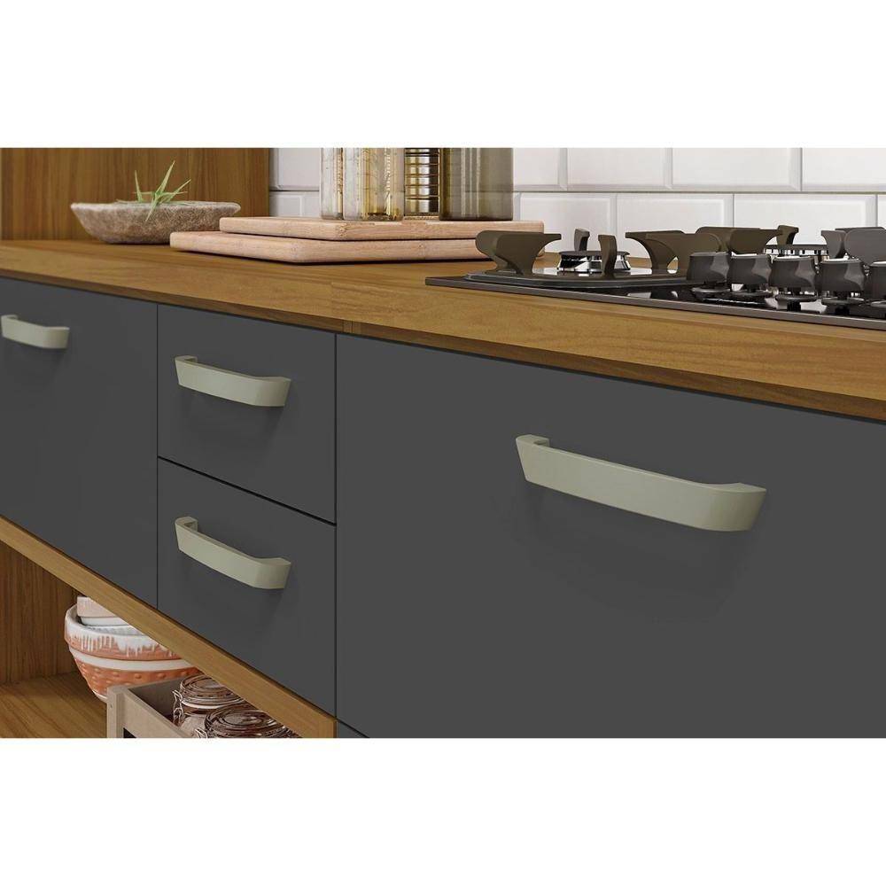 Cozinha Modulada Completa Princesa 4 Peças (1aéreo+2balcões+1paneleiro) C4p159 Freijo-off White - Nesher - 9