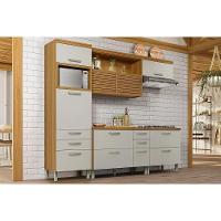 Cozinha Modulada Completa Princesa 4 Peças (1aéreo+2balcões+1paneleiro) C4p159 Freijo-off White - Nesher - 1