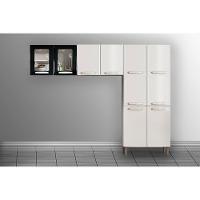 Cozinha Modulada Bertolini Evidence 3 Peças (2aéreos+1paneleiro) Cpt57 Branco-preto-bertolini - 1