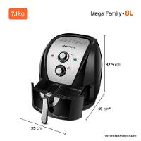 Fritadeira Sem Óleo Air Fryer 8L Mondial Preto/Inox 1900W AFD-80-BI 220V - 7