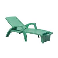 Espreguiçadeira Sole Reclinável Verde Menta Em Polipropileno Com Proteção Uv Pisani - 1