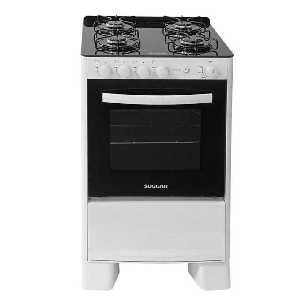 Fogão Cook Glass 4 Queimadores Branco Bivolt Fgvcg410br Suggar Bivolt - 7