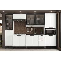 Cozinha Completa Alpha 6 Peças (2aéreos+2balcões+2paneleiros) C6p108 Branco - Carraro - 1