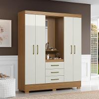 Guarda Roupa Casal Capela 4 Portas 164 Cm Paris Atacama Off White Armoveis Atacama Off White