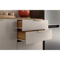 Cozinha Completa Alba 4 Peças (2aéreos+1balcão+1paneleiro) C4p227 Amendola-grafito Prime Tx - Demóbile - 5