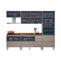 Cozinha Completa Proença 5 Peças (2aéreos+2balcões+1torrequente) C5p127 Nogueira-carbono Prime Tx - Demóbile - 9