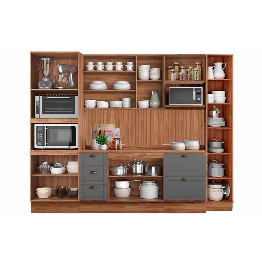 Cozinha Completa Bella 9 Peças (2aéreos+2balcões+1paneleiro+1torrequente+3complementos) C9p24 Branco - Carraro - 3