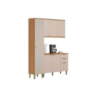 Cozinha Completa Selene 3 Peças (1balcão+1aéreo+1paneleiro) Cp23 Jequitiba-off White Fosco - Linea Brasil - 7