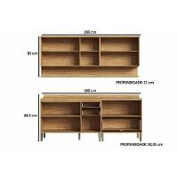 Cozinha Completa Riesling 4 Peças (2aéreos+2balcões) C4p247 Amendoa-off White - Ronipa - 2