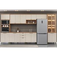 Cozinha Modulada Completa Selene 7 Peças (3aéreos+2balcões+2paneleiros) Cp02 Jequitiba-off White Fosco - Linea Brasil - 1