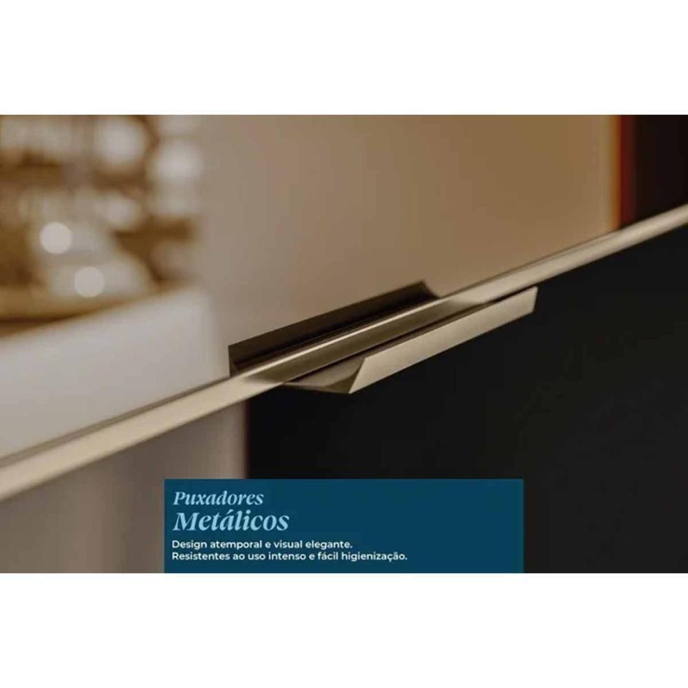 Cozinha Completa Proença 5 Peças (2aéreos+2balcões+1torrequente) C5p128 Nogueira Touch-nude Prime - Demóbile - 10