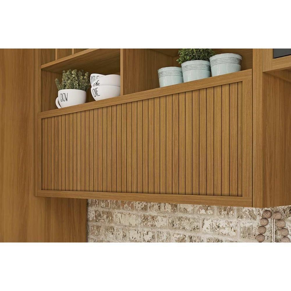 Cozinha Modulada Nesher Imperatriz 8 Peças (3aéreos+4balcões+1ilha) C8p53 Freijo-off White-nesher - 7