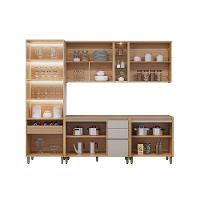 Cozinha Modulada Completa Allure 5 Peças (2aéreos+2balcões+1cristaleira) Cp05 Jequitiba-gris Fosco - Linea Brasil - 3