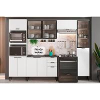 Cozinha Modulada Carraro Alpha Alpha 5 Peças (2aéreos+1balcão+1paneleiro+1torrequente) C5p139 Branco-carraro - 1