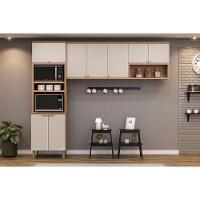 Cozinha Completa Selene 3 Peças (2aéreos+1torrequente) Cp13 Jequitiba-off White Fosco - Linea Brasil - 1