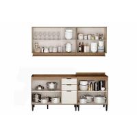 Cozinha Completa Alpha 4 Peças (2aéreos+2balcões) C4p220 Freijo-off White - Carraro - 3